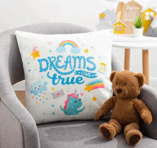 Наволочка декоративная Крошка Я "Dreams true" 40 х 40 см, 100% п/э