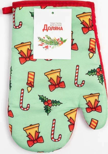 Варежка Доляна "Колокольчики" 26*16 см, 100% п/э