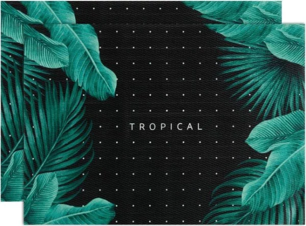Набор салфеток на стол 2 шт. "Tropical" 40*29 см