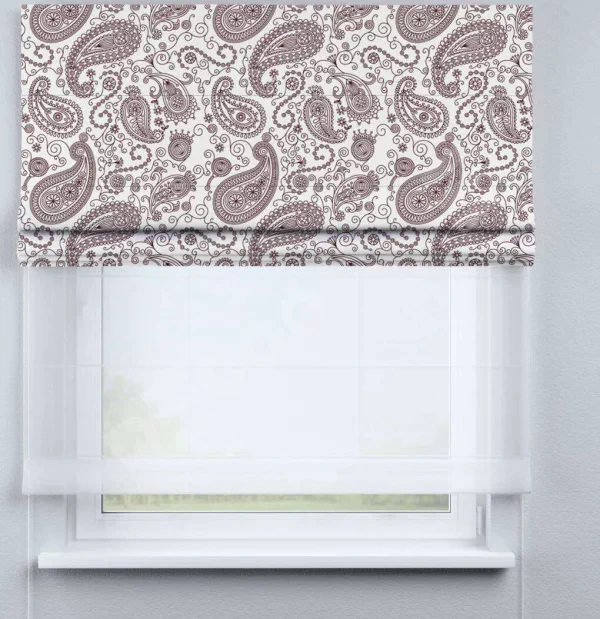 Римская штора «Кортин» день-ночь «Индийский узор»