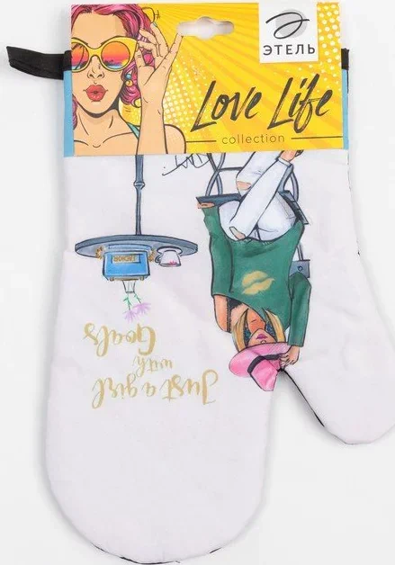 Варежка Этель Love Life "Девушка-загадка" 26*16 см, 100% п/э