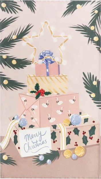 Полотенце "Этель" Christmas gift 40х73 см, 100% хл, саржа 190 гр/м2