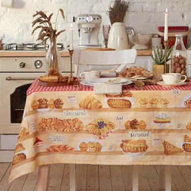 Скатерть "Этель" Bakery house 220х147 см, 100% хлопок, репс 210 г/м2