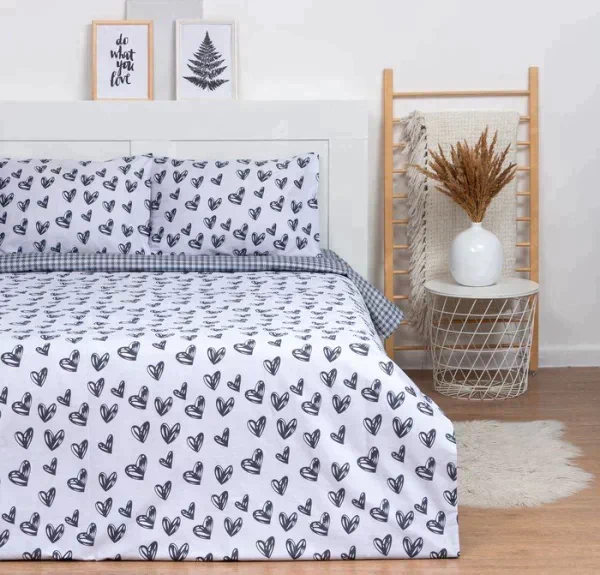 Постельное белье LoveLife Love you 1,5 спальное, 150х225 см, сатин
