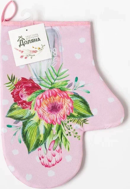 Варежка-прихватка "Summer Beauty" 20х28см,35% х/л,65% п/э,ватин 250г/м2