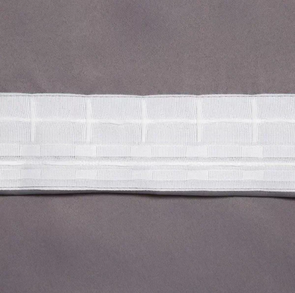 Штора портьерная «Этель» 145×265 см, блэкаут, цвет серый, пл. 210 г/м², 100% п/э
