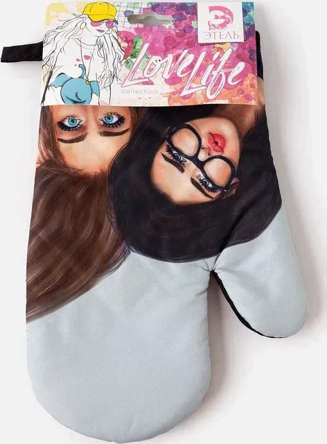 Варежка Этель Love Life "Селфи" 26*16 см, 100% п/э