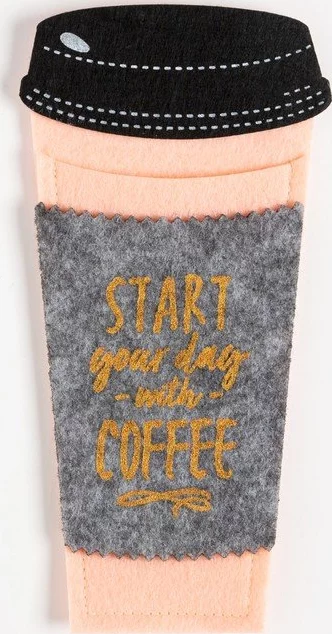 Конверт для столовых приборов "Coffe" 10 х 20 см, 100% п/э, фетр