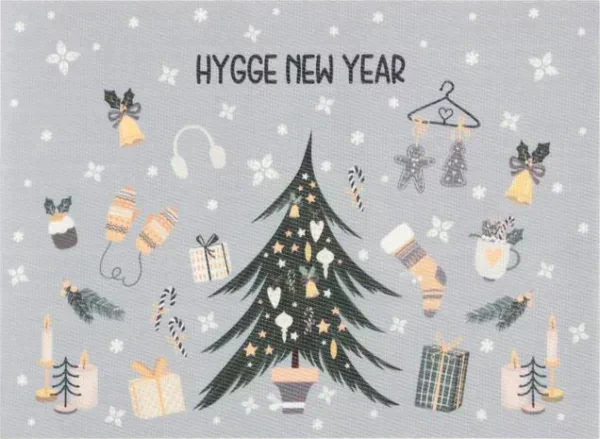 Новогодняя салфетка на стол Hygge New Year ПВХ, 40х29 см