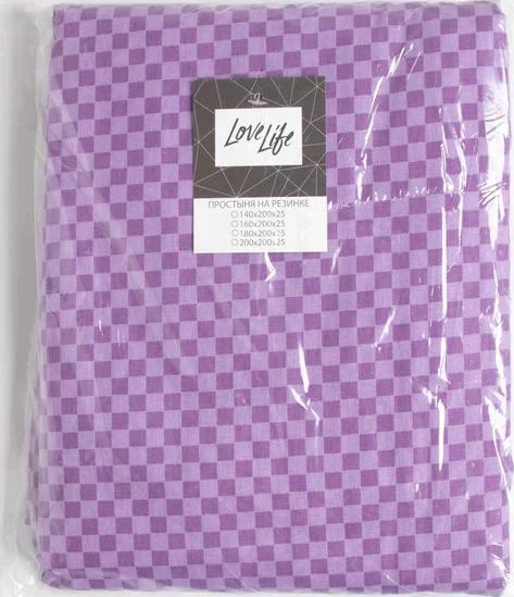 Простыня на резинке LoveLife "Закат" 160*200*25 см, 100% хлопок, поплин, 125 г/м²