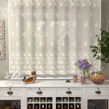 Штора без шторной ленты К45С 165*200 см,26 экрю,пэ