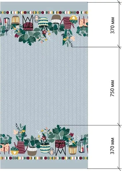 Скатерть "Этель" Hygge 149х220 см, 100% хл, саржа 190 г/м2