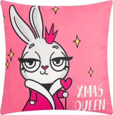 Наволочка Этель "Xmas queen", 40*40 см, 100 п/э, велюр