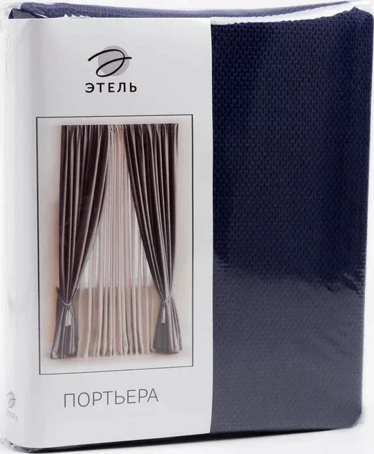 Штора портьерная  "Этель"  б/держателя 200*270 Рейнбоу синий
