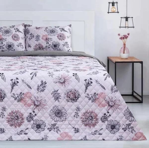 Комплект "Этель" Flora, покрывало 180х220  ±5 см и наволочки 50х70 - 2 шт, микрофибра