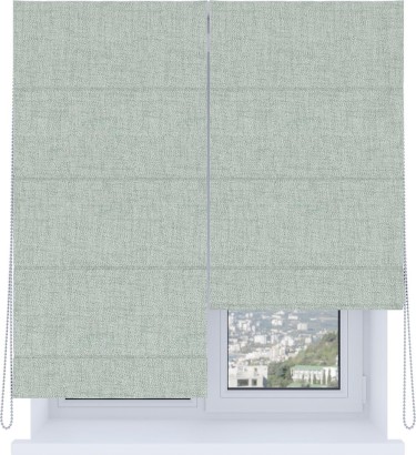 Римская штора «Кортин», система «Комфорт», рогожка димаут серый