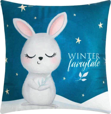 Подушка декоративная Этель "Winter fairy", 40*40 см, 100% п/э, велюр