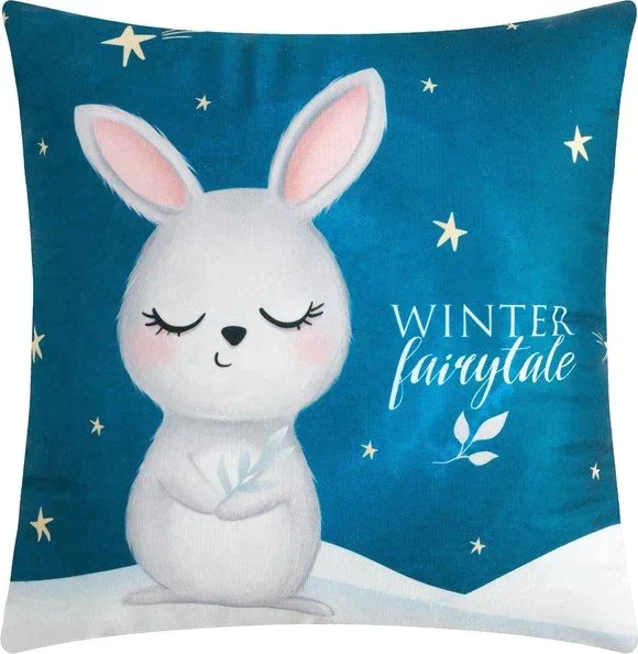 Подушка декоративная Этель "Winter fairy", 40*40 см, 100% п/э, велюр