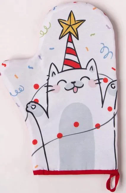 Набор подарочный "Catmas" с варежкой-прихваткой