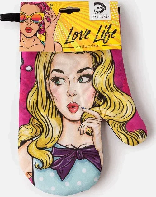 Варежка Этель Love Life "Красотка" 26*16 см, 100% п/э