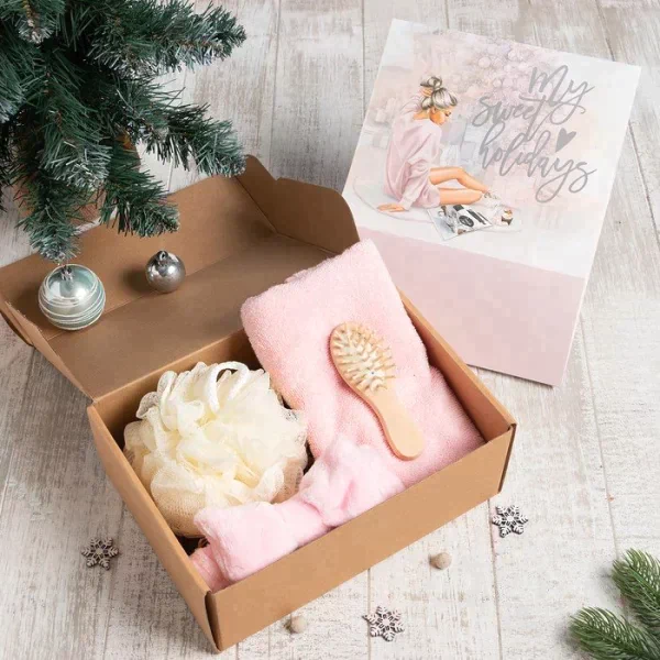Набор подарочный Этель My sweet holidays полотенце 30х60см и аксс (4 предм)