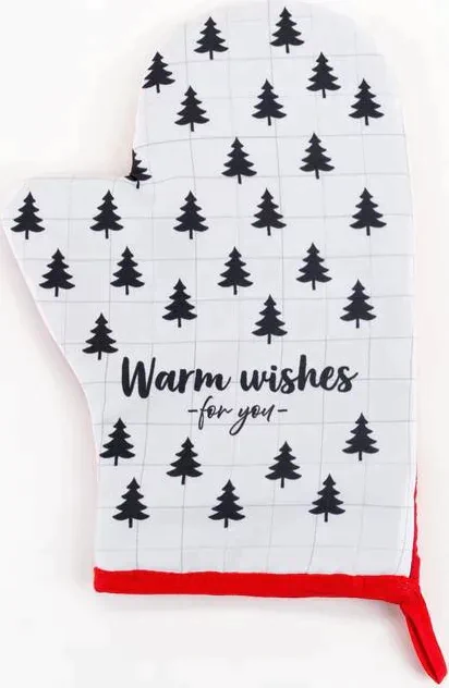Варежка-прихватка "Warm wishes" 20х28см,35% х/л,65% п/э, МИКС