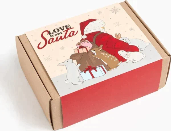 Набор подарочный Этель Santa полотенце 30х60см и аксс (4 предм)