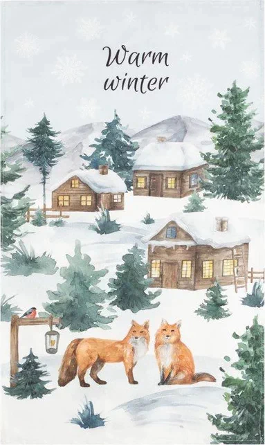 Полотенце Этель "Forest animals" 40x73 см, 100%хл, саржа 190 г/м2
