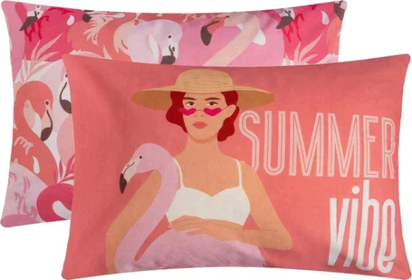 Комплект наволочек "Этель" Summer vibe 50х70 см - 2 шт, 100% хлопок, бязь