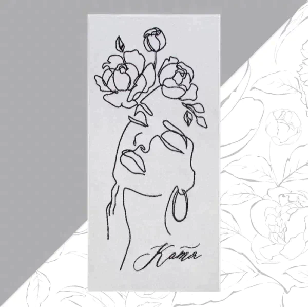 Полотенце именное махровое Этель «Катя» 70х130см, 100% хлопок, 420гр/м2