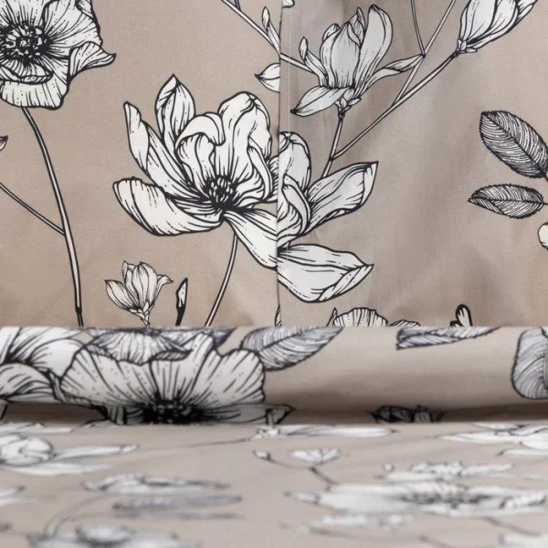 Постельное бельё Этель 2 сп Magnolia, пододеяльник 175х215 см, наволочки 50х70 см 2 шт, 100% хл,перк