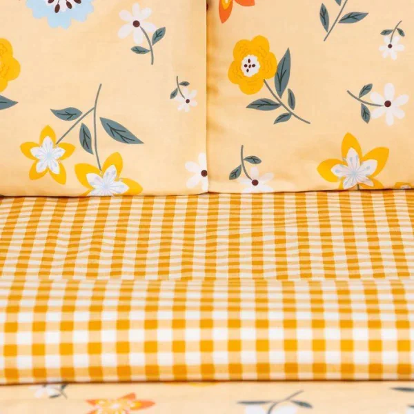 Постельное бельё LoveLife 1, 5сп Yellow mood 143х215см, 150х225см, 50х70см-2шт, 100%хлопок, сатин, 125г/м²