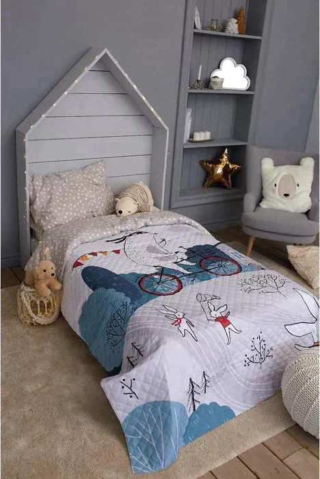 Покрывало "Этель" 2 сп Brave bear, 180*220 см, микрофибра