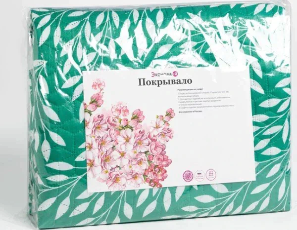Покрывало Евро Экономь и Я «Весна» 200*210±5см, 100% полиэстер, 190гр/м2