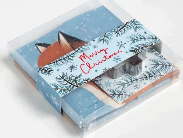 Набор подарочный Этель Snow fox: кух. полотенце и акс.
