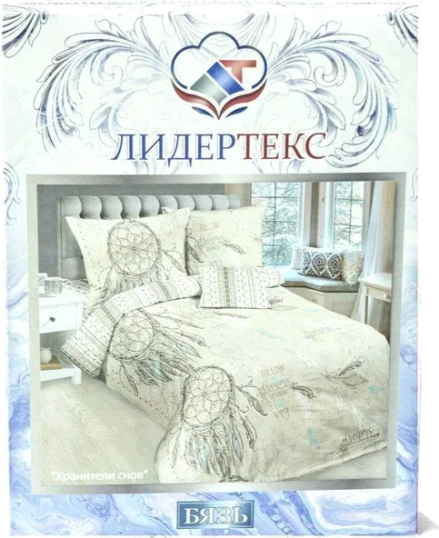 Постельное бельё 1,5сп ЛидерТекс Хранители снов вклад 145х215, 150х215, 70х70 2шт, бязь 120гр/м хл100%