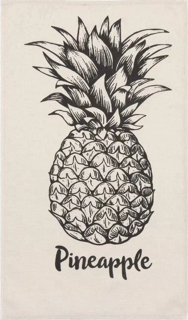 Набор кухонных полотенец Доляна Pineapple 35х60см-2шт, 100% хл