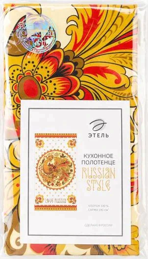 Полотенце "Этель" Russian style (вид1) 40х73 см, 100% хл, саржа 190 гр/м2
