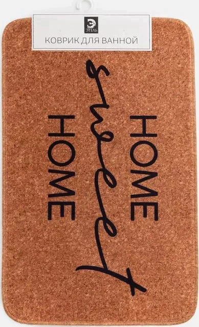 Коврик для ванной Этель "Home", 80х50 см, велюр