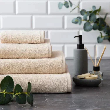 Полотенце махровое Этель Organic Beige 100х150 см, 100% хл, 420гр/м2