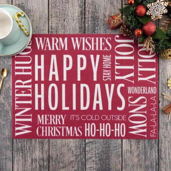 Салфетка на стол "Happy Holidays" 40х29 см