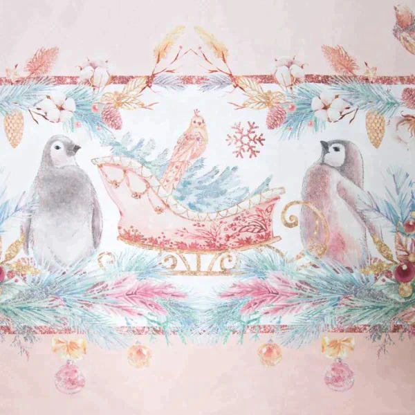 Скатерть Этель Pink magic d=150см +/-3см с ГМВО, 100% хл, саржа 190 гр/м2