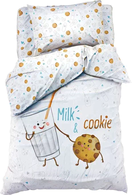 Постельное бельё "Этель" Milk&Cookie 143*215 см, 150*214 см, 50*70 см -1 шт, 100% хл, бязь 125 г/м2
