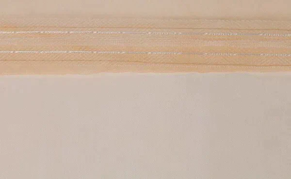 Штора Organza 145х260 см, шампань, шторная лента, 100% полиэстер