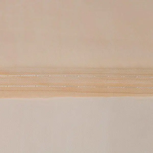 Штора Organza 145х260 см, шампань, шторная лента, 100% полиэстер