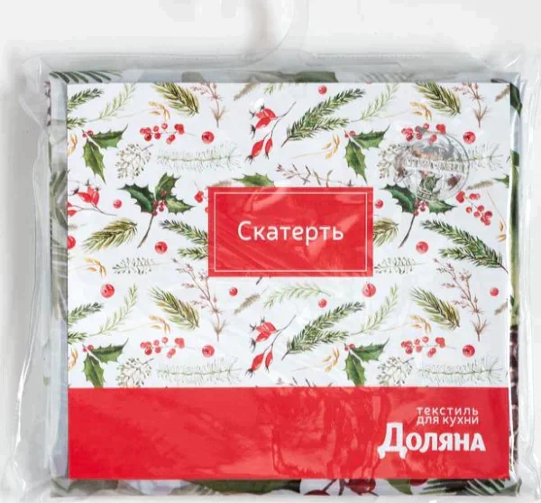 Скатерть Доляна «Шишкин лес» 145×300 см, 100% п/э
