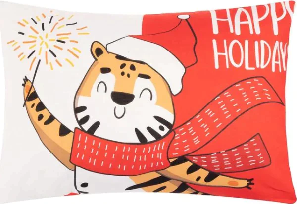 Комплект наволочек Этель Happy Holidays 50х70 см - 2 шт, 100% хлопок, бязь