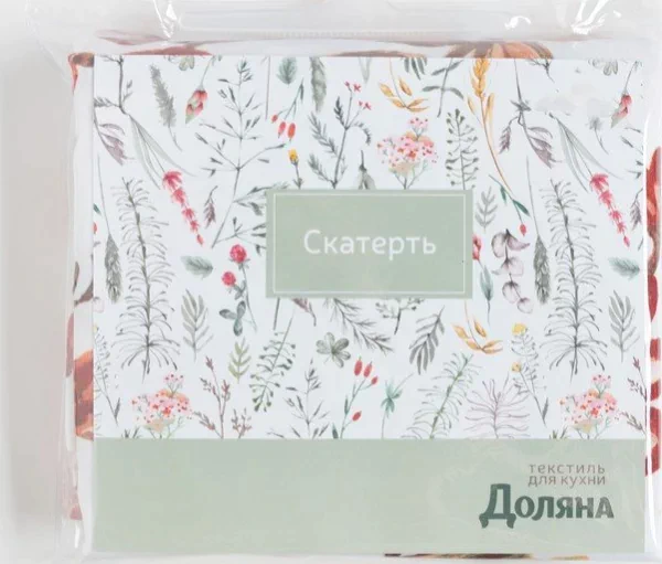Скатерть Доляна «Летние цветы» 145х180 см, 100% п/э