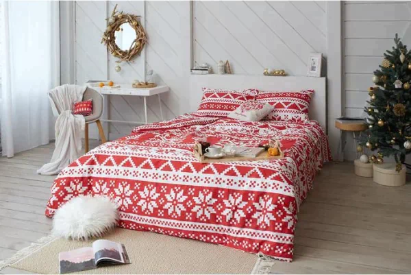 Постельное белье LoveLife дуэт "Christmas ornament" 143*215см-2шт,240*225см,50*70см-2шт