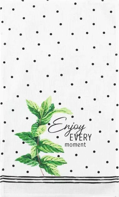 Полотенце кухонное Доляна Enjoy every moment, 35х60 см, 100% хл, 160г/м2